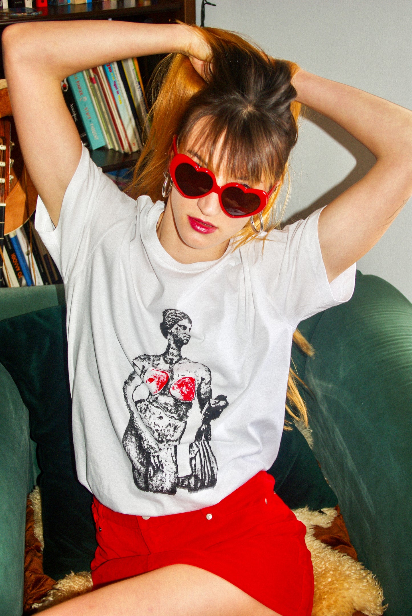 Black and Red Aphrodite T-Shirt