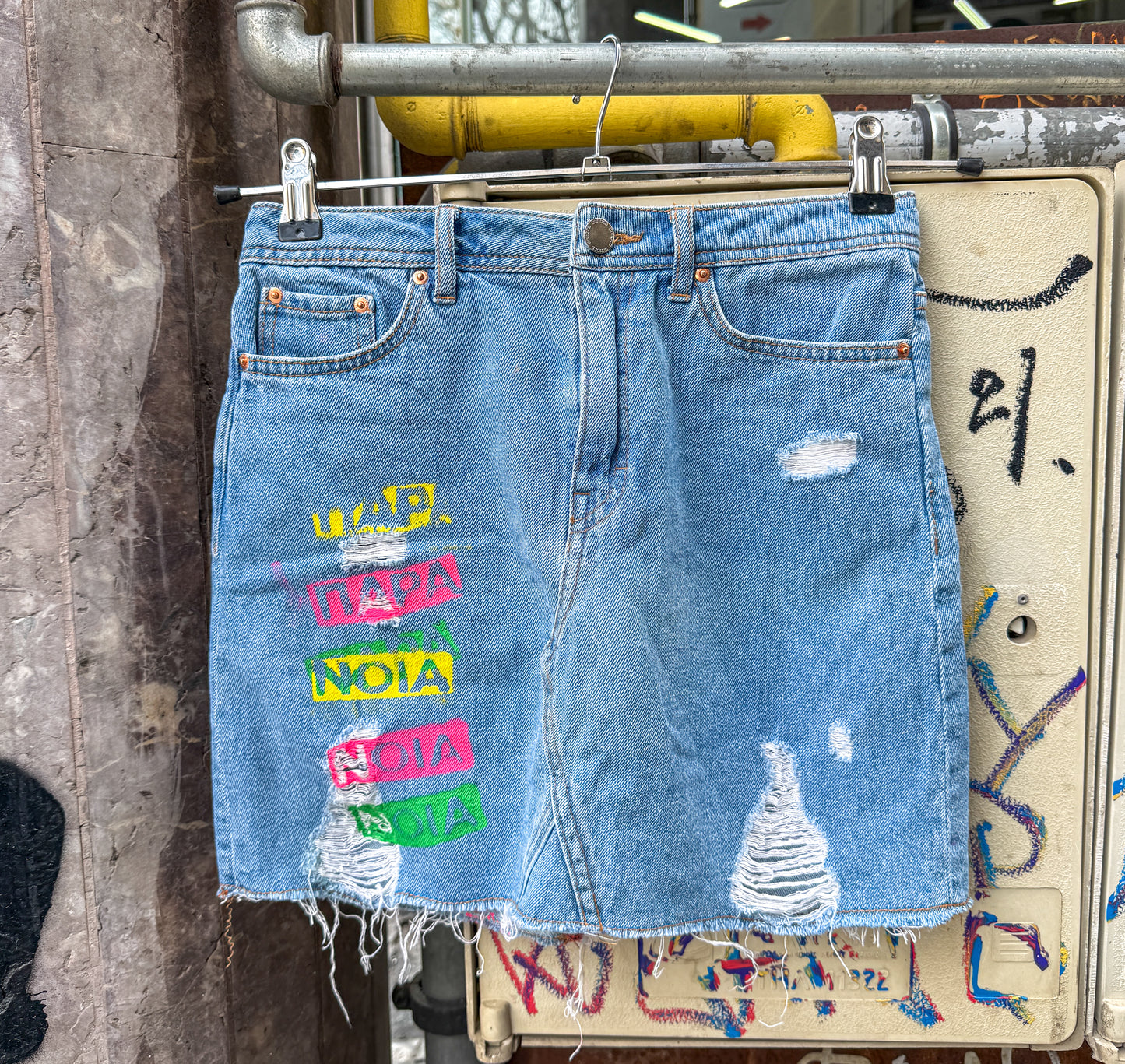Paranoia Denim Skirt